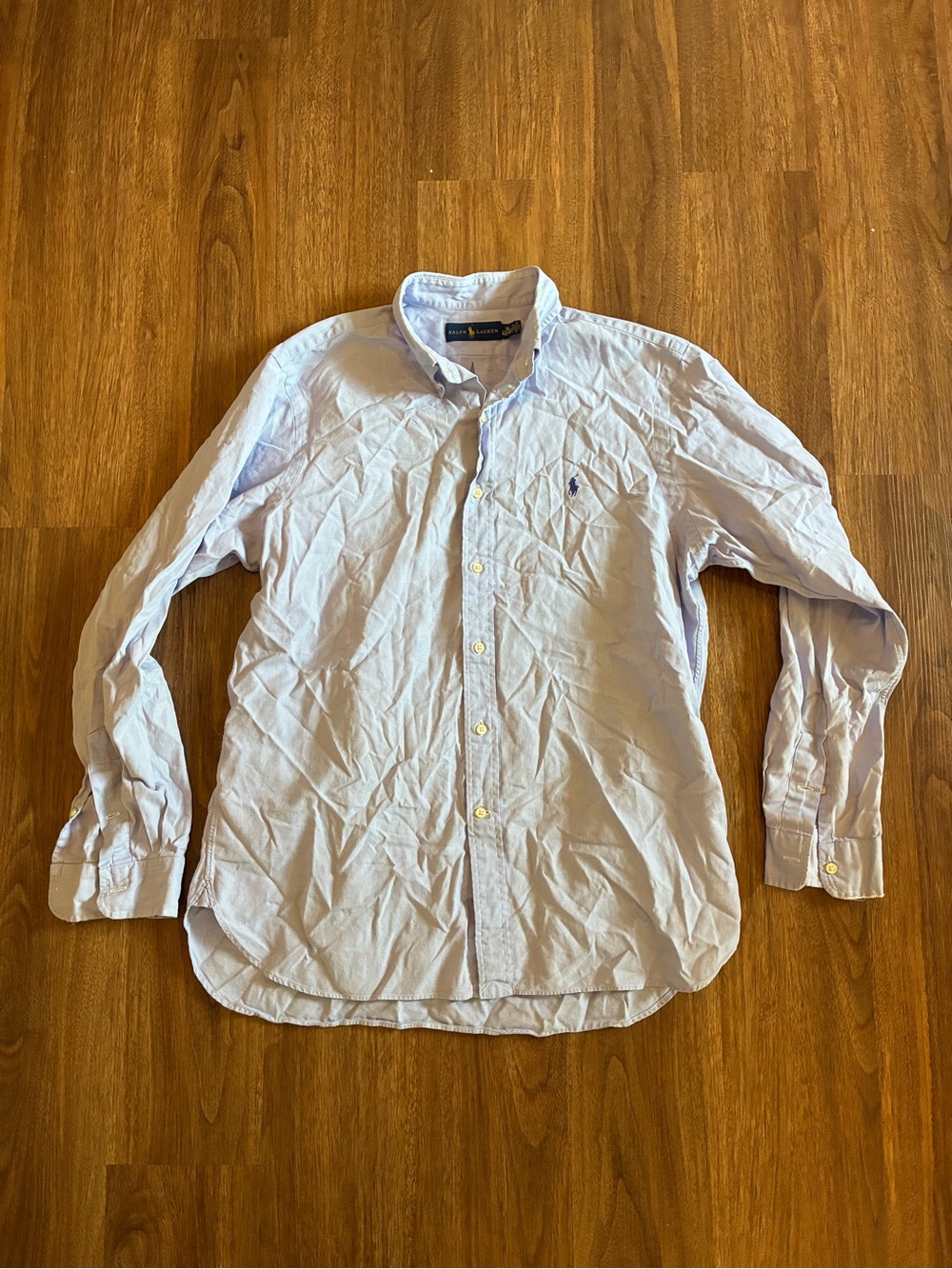 Ralph Lauren Classic Fit Men’s Blue Button-Down Long Sleeve Shirt 16 40/41